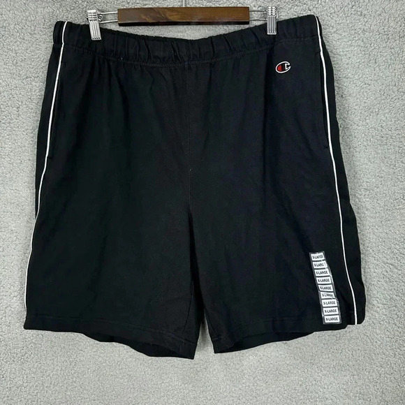 Champion shorts mens XL black logo performance moisture wicking dadcore NWT - Picture 1 of 8